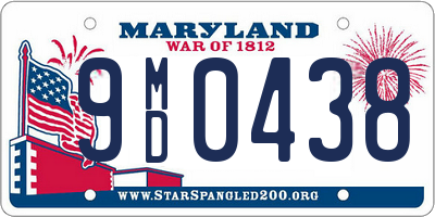 MD license plate 9MD0438