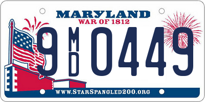 MD license plate 9MD0449