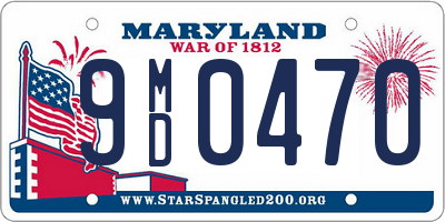 MD license plate 9MD0470