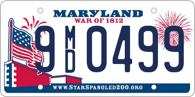 MD license plate 9MD0499