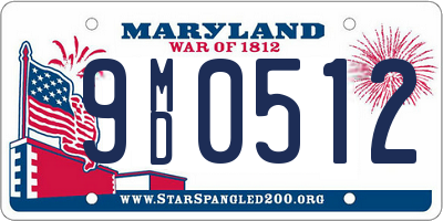 MD license plate 9MD0512