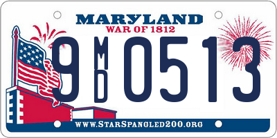 MD license plate 9MD0513