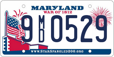 MD license plate 9MD0529