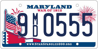 MD license plate 9MD0555
