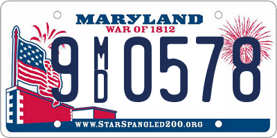 MD license plate 9MD0578