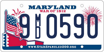 MD license plate 9MD0590