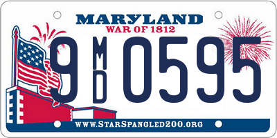 MD license plate 9MD0595