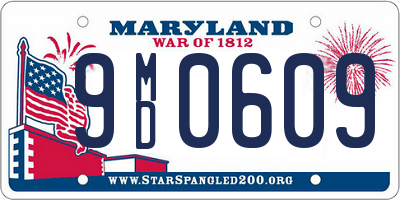 MD license plate 9MD0609