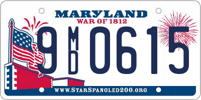 MD license plate 9MD0615