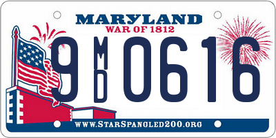 MD license plate 9MD0616