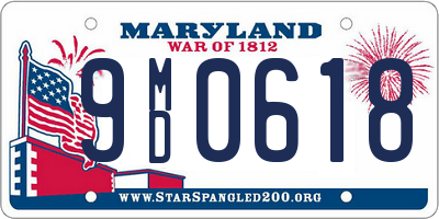 MD license plate 9MD0618