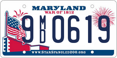 MD license plate 9MD0619