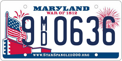 MD license plate 9MD0636