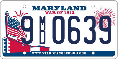 MD license plate 9MD0639