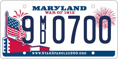 MD license plate 9MD0700