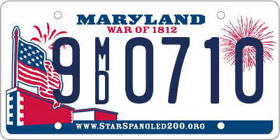 MD license plate 9MD0710