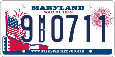 MD license plate 9MD0711