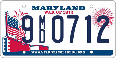 MD license plate 9MD0712