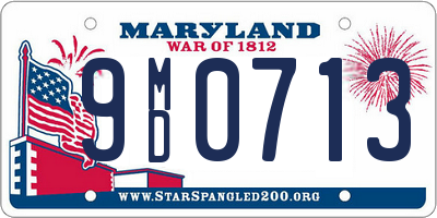 MD license plate 9MD0713