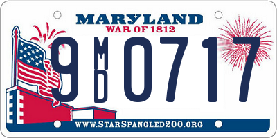 MD license plate 9MD0717