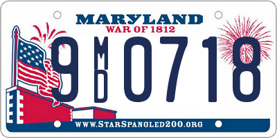 MD license plate 9MD0718