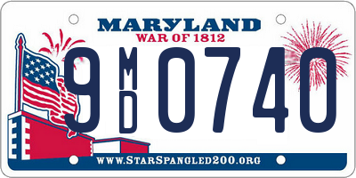 MD license plate 9MD0740