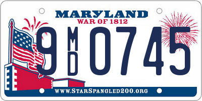 MD license plate 9MD0745