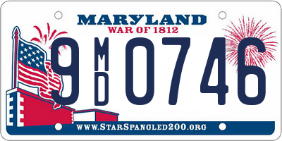 MD license plate 9MD0746