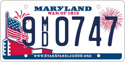 MD license plate 9MD0747