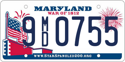 MD license plate 9MD0755