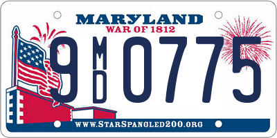 MD license plate 9MD0775