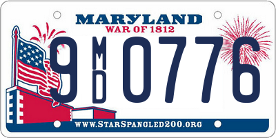 MD license plate 9MD0776
