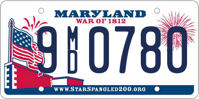 MD license plate 9MD0780