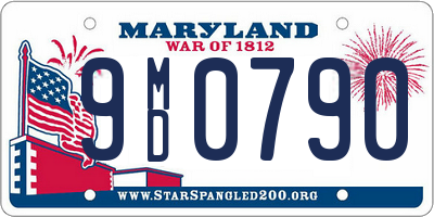 MD license plate 9MD0790