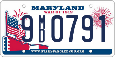 MD license plate 9MD0791