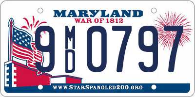 MD license plate 9MD0797