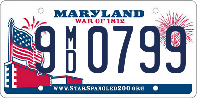 MD license plate 9MD0799