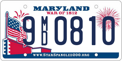 MD license plate 9MD0810