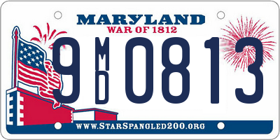 MD license plate 9MD0813