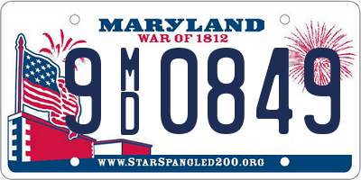 MD license plate 9MD0849