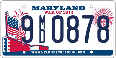 MD license plate 9MD0878