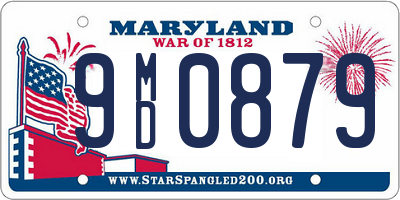 MD license plate 9MD0879