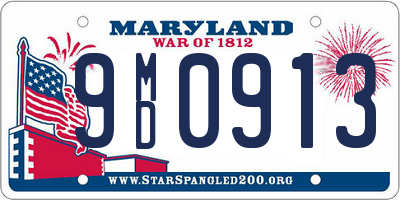 MD license plate 9MD0913