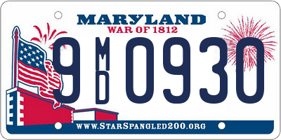 MD license plate 9MD0930