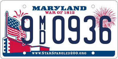 MD license plate 9MD0936