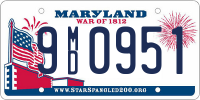 MD license plate 9MD0951