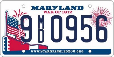 MD license plate 9MD0956