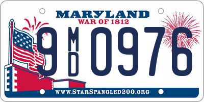 MD license plate 9MD0976