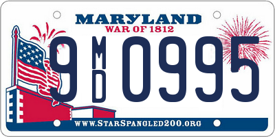 MD license plate 9MD0995