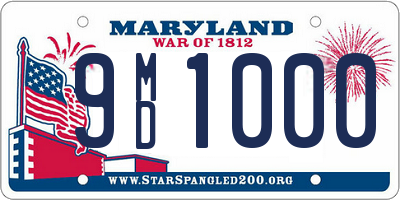 MD license plate 9MD1000